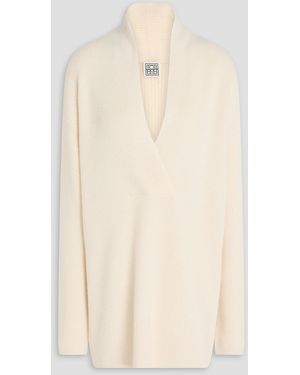 TOTEME Ribbed Wool And Cashmere-Blend Jumper - Natural