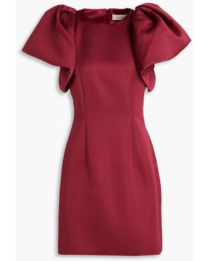 LEO LIN Dayna Satin Mini Dress - Red