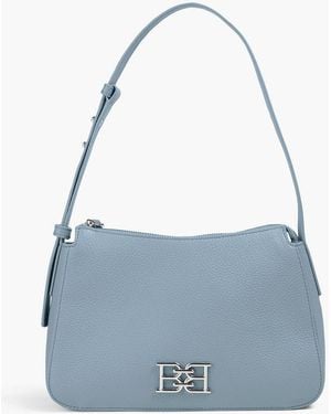 Bally B-Chain Pebbled-Leather Shoulder Bag - Blue