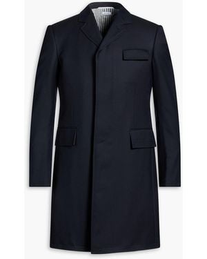 Thom Browne Wool-Twill Coat - Blue