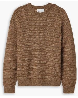Isabel Marant Mélange Alpaca-Blend Sweater - Brown