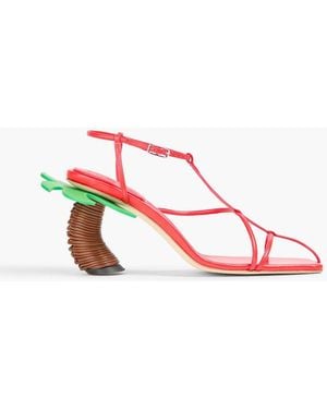 A.W.A.K.E. MODE Sandalen "bianca" aus leder - Pink