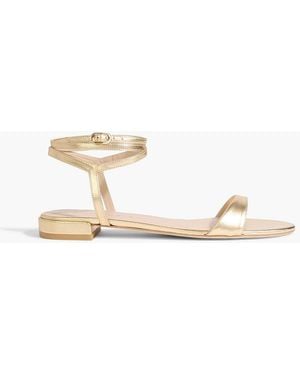 Stuart Weitzman Leather Sandals - Metallic