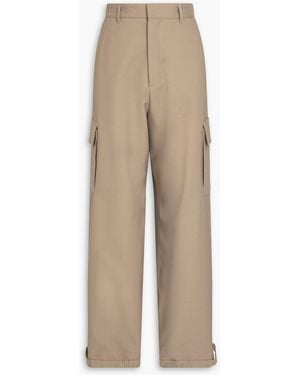 Off-White c/o Virgil Abloh Gabardine Cargo Trousers - Natural