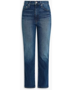 Rag & Bone Wren hoch sitzende jeans mit schmalem bein - Blau