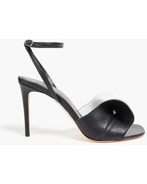 Victoria Beckham Two-Tone Leather Sandals - Black