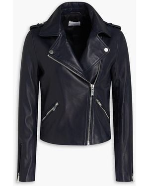 Claudie Pierlot Bikerjacke aus leder - Schwarz