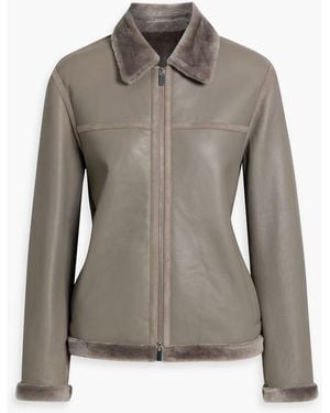 Theory Shearling Jacket - Gray