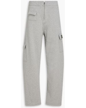 Ganni French Cotton-Terry Joggers - Grey