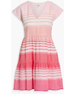 lemlem Retta Striped Cotton Mini Dress - Pink