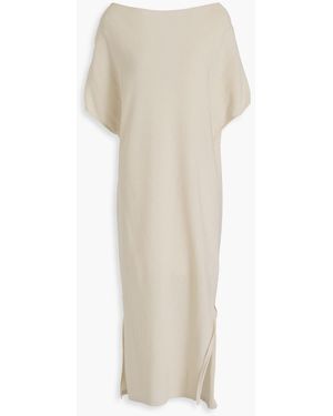 Gentry Portofino Sequin-Embellished Cotton-Blend Midi Dress - White