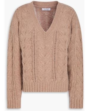 NAADAM Cable-Knit Wool And Cashmere-Blend Sweater - Natural
