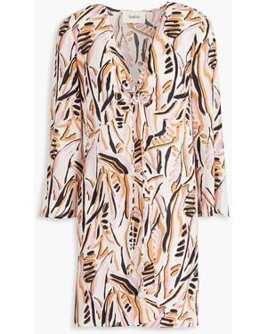 Ba&sh Thes Printed Crepe Mini Dress - Pink