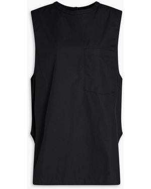 A.Emery Wolfe Cotton-Poplin Top - Black