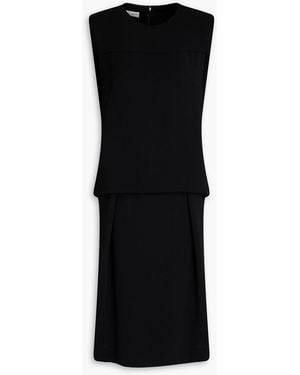 Dries Van Noten Pleated Crepe Dress - Black