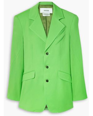 Christopher John Rogers Oversized Wool Blazer - Green