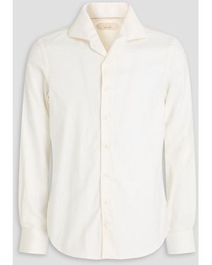 Aurélien Cotton And Cashmere-blend Flannel Shirt - White