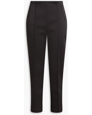 Wardrobe NYC Satin Straight-leg Trousers - Black