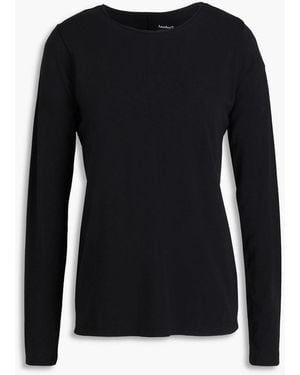 Another Tomorrow Jersey Top - Black