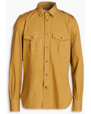 Slowear Glanshirt Cotton-poplin Shirt - Yellow