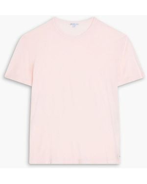 James Perse Cotton-Jersey T-Shirt - Pink