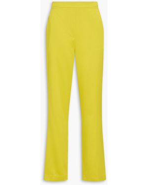 JOSEPH Tova Silk-Satin Straight-Leg Pants - Yellow