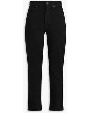 Rag & Bone Wren High-Rise Slim-Leg Jeans - Black