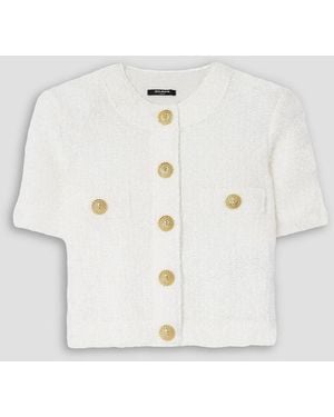 Balmain Brushed-Knit Cardigan - Natural