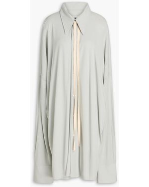 MM6 by Maison Martin Margiela Oversized Jersey Shirt Dress - White