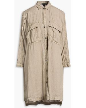 James Perse Linen Shirt Dress - Natural