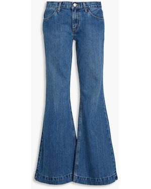 RE/DONE 70s Low-rise Flared Jeans - Blue