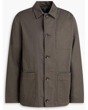 Rag & Bone Evan Cotton-Gabardine Overshirt - Brown