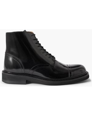 MR P. Jacques Glossed-Leather Boots - Black