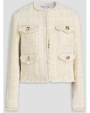 Borgo De Nor Metallic Tweed Jacket - Natural