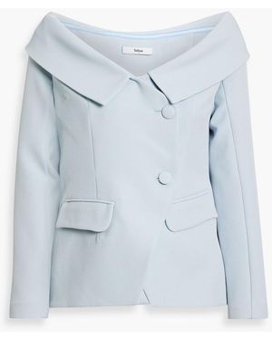 Safiyaa Ariradna Off-the-shoulder Crepe Blazer - Blue