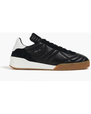 Courreges Club 02 Leather Trainers - Black