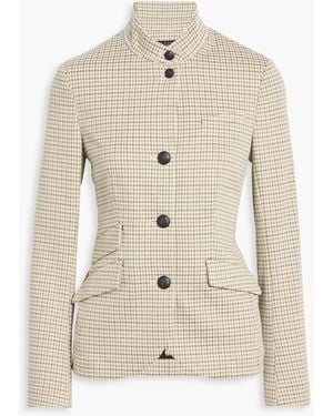 Rag & Bone Slade Houndstooth Cotton-Blend Blazer - Natural
