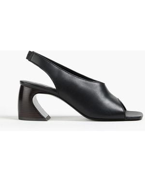 3.1 Phillip Lim Leather Slingback Sandals - Black