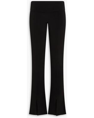 Norma Kamali Jersey Flared Pants - Black