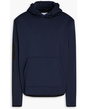 Aztech Mountain Shell-Trimmed Fleece Hoodie - Blue