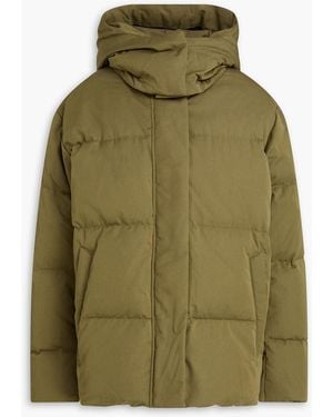 Rag & Bone Lenny Quilted Cotton-blend Twill Hooded Down Jacket - Green