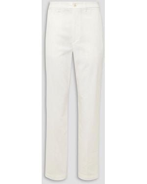 dunhill Straight-Leg Cotton-Blend Twill Chinos - White