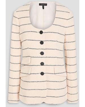Rag & Bone Roslyn Striped Cotton-Tweed Blazer - Natural