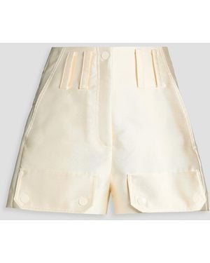 Sandro Satin-twill Shorts - Natural
