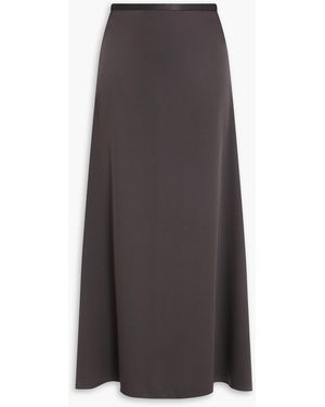 Theory Satin Maxi Skirt - Grey
