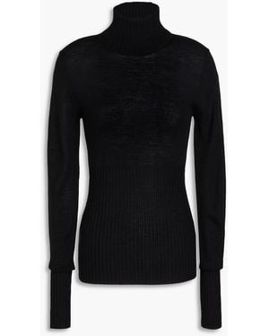 REMAIN Birger Christensen Merino Wool Turtleneck Jumper - Black