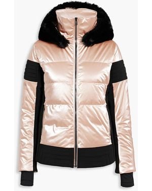 Fusalp Gardena Faux Fur-trimmed Quilted Hooded Down Ski Jacket - Black