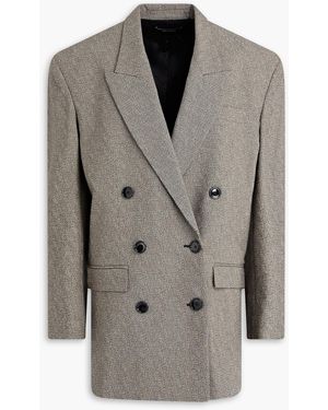 Isabel Marant Eladim Double-breasted Jacquard Blazer - Grey
