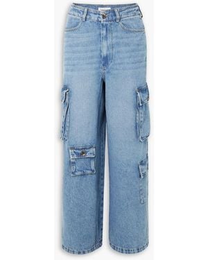 Frankie Shop Hailey High-rise Cargo Jeans - Blue