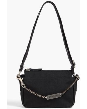 Palm Angels Canvas Messenger Bag - Black
